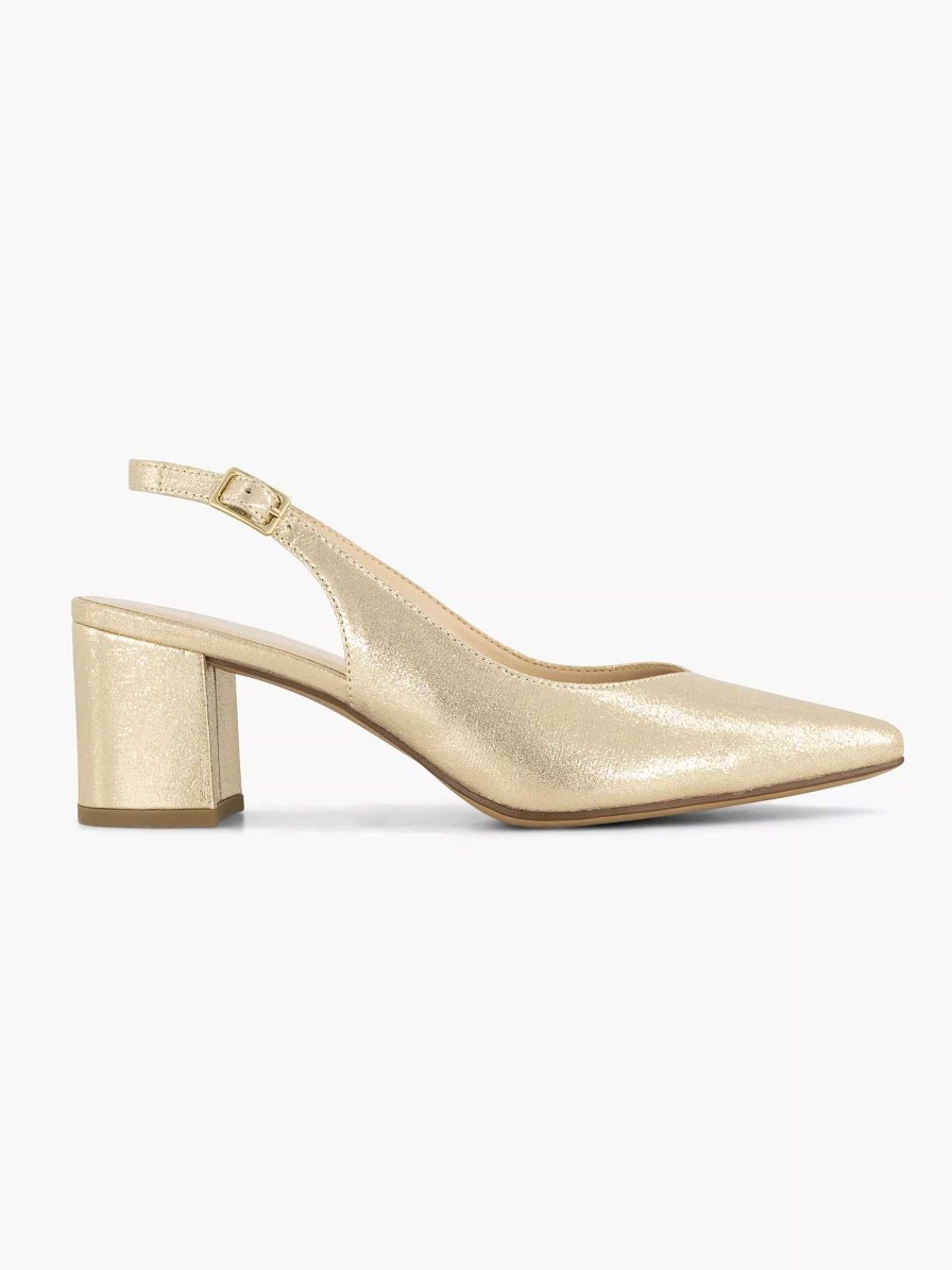 Pumps | Graceland Golden Slingback