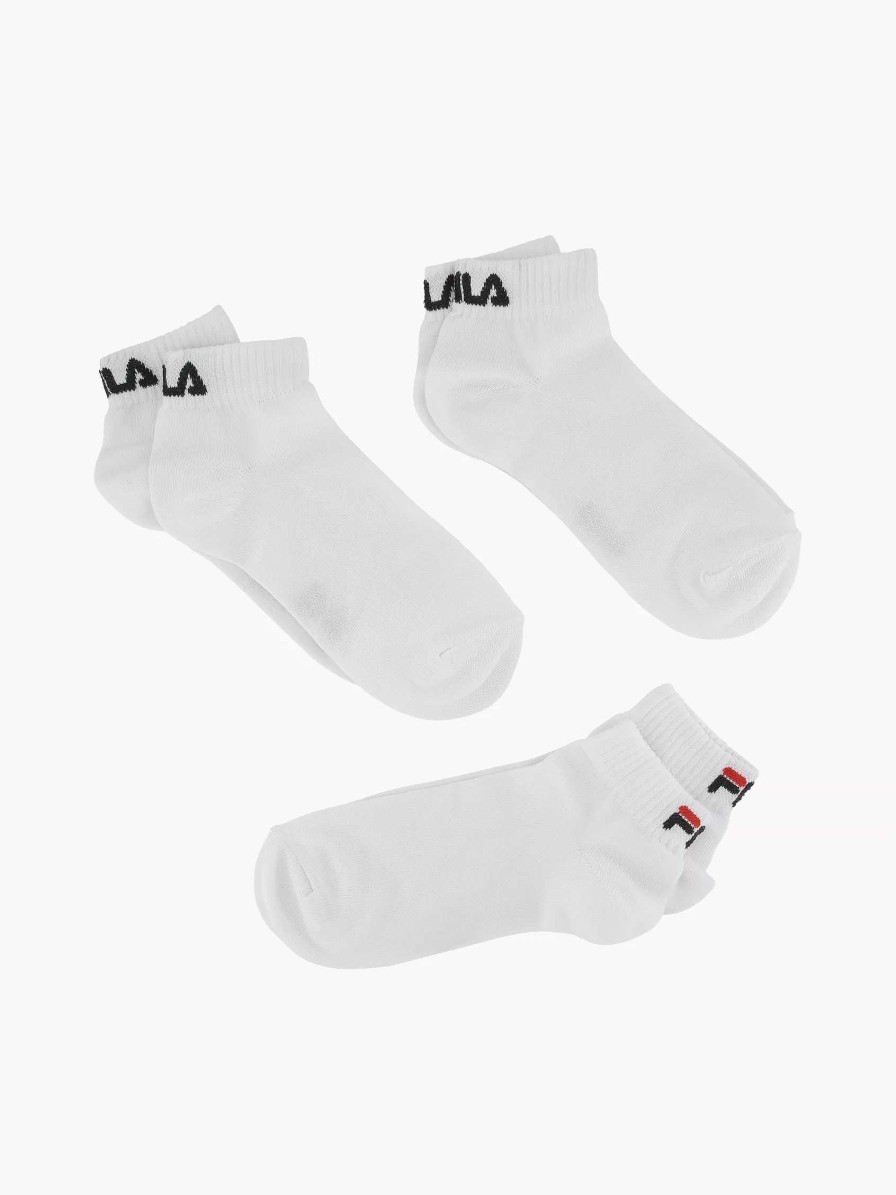 Socks | FILA White Lifestyle 3 Pack Size 39-46