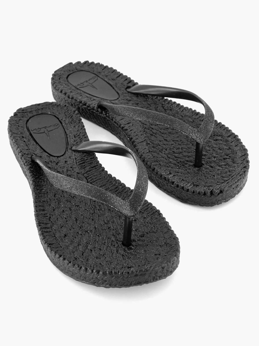 Flip Flops | Blue Fin Black Thongs