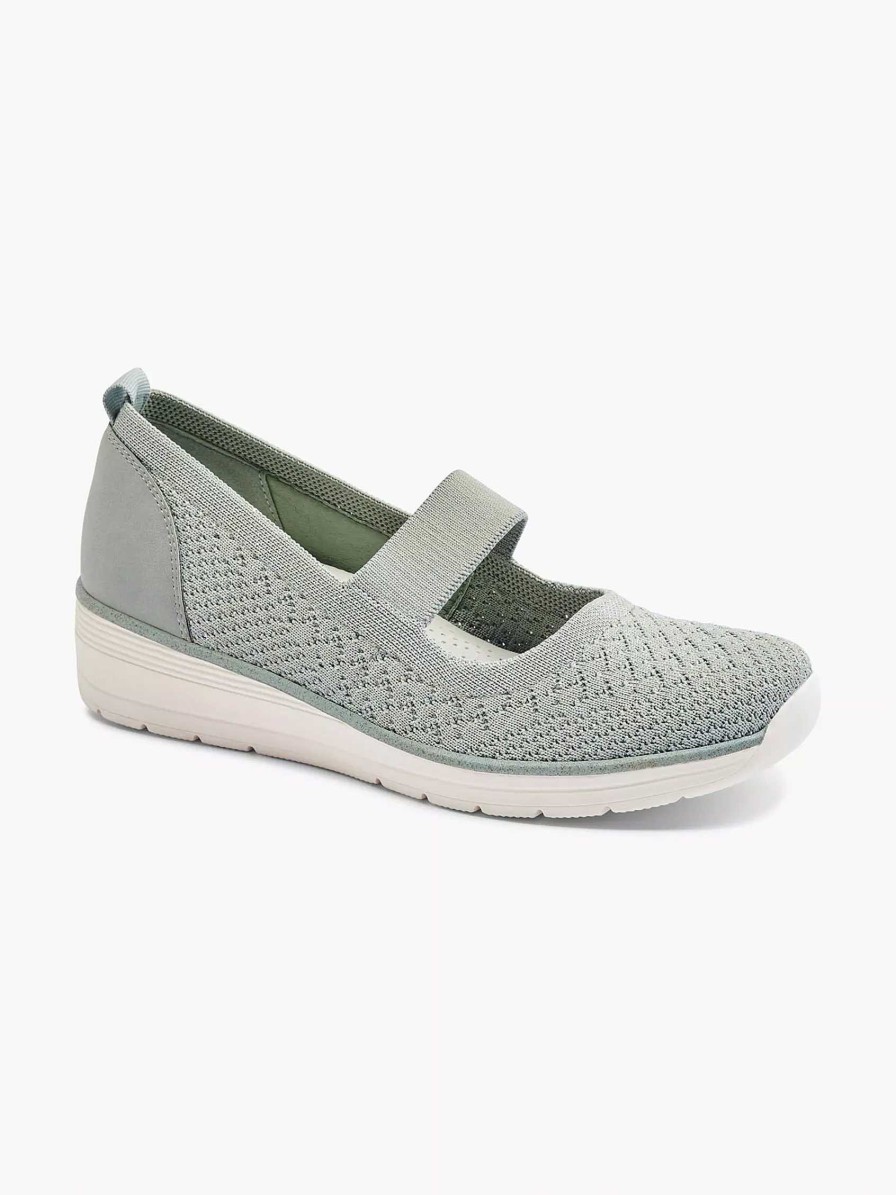 Comfort Shoes | Easy Street Gray Slip-On Wedge Heel