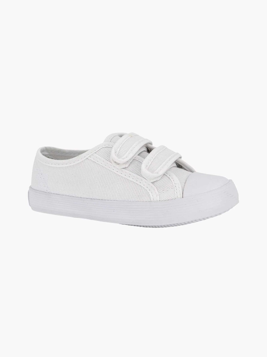 Baby Shoes | Vty White Gym Shoe Velcro