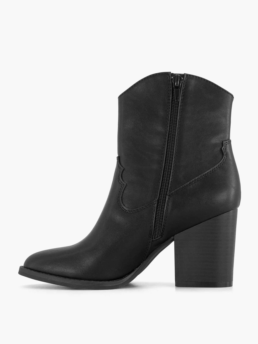 Ankle Boots & Boots | Graceland Black Cowboy Boot Heel