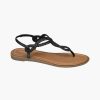 Sandals | Graceland Black Sandal Woven