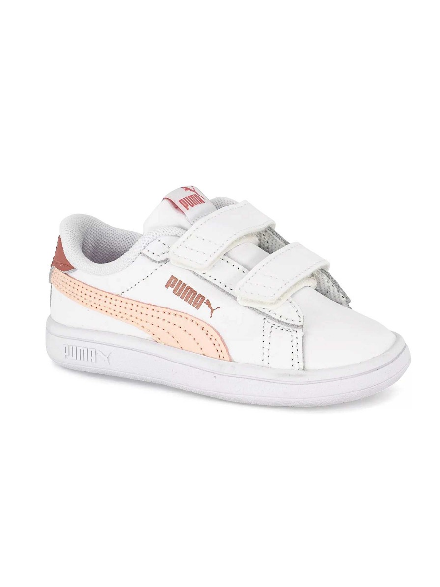 Boys' Shoes | Puma White Smash 3.0 Lv Inf