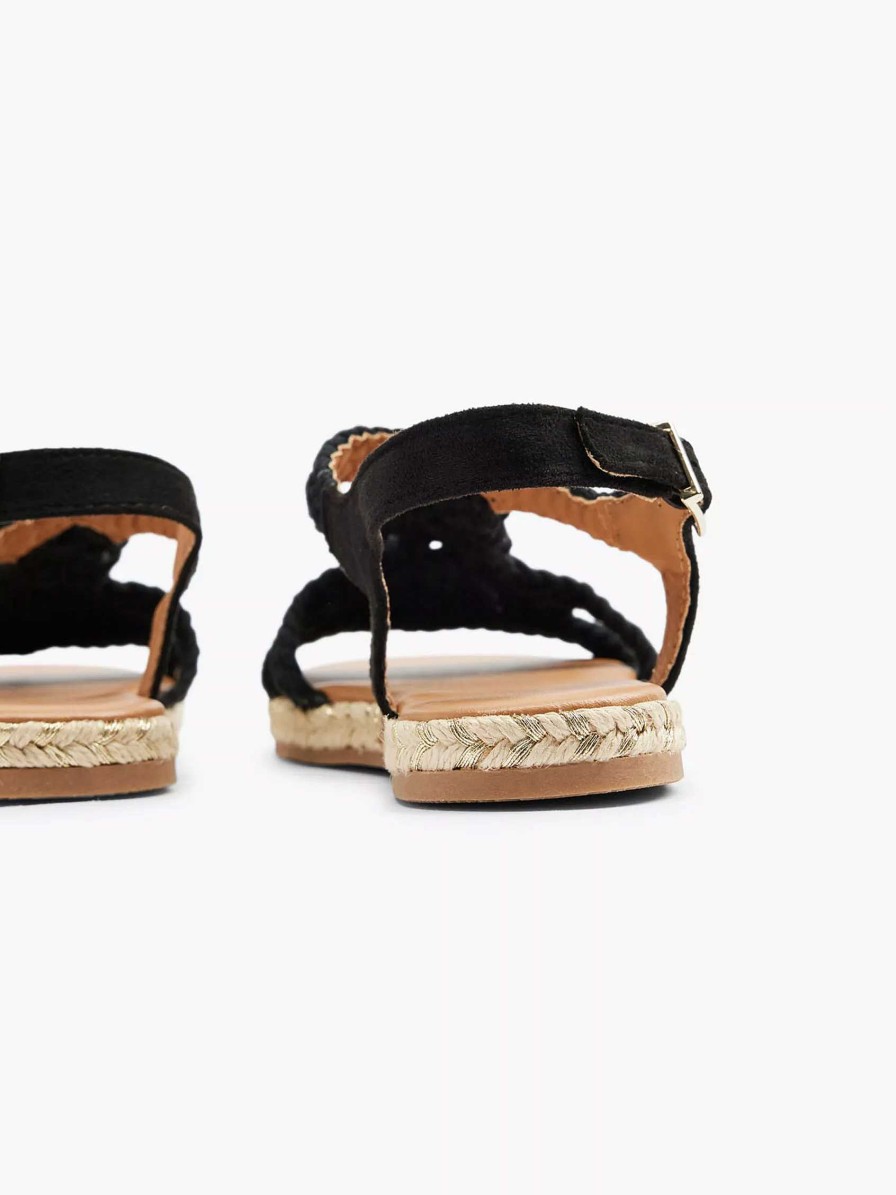 Sandals | Graceland Black Sandal Rope