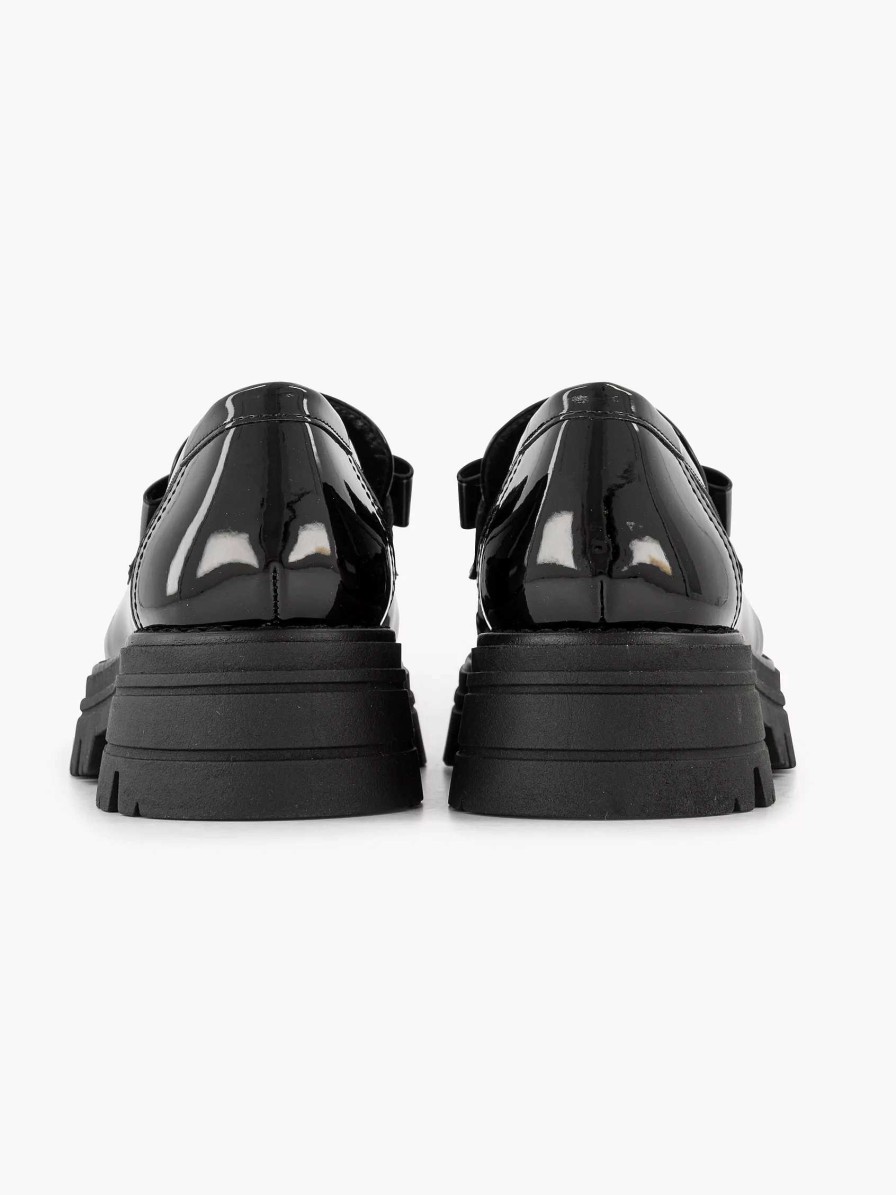 Loafers | Oxmox Black Chunky Loafer Patent