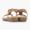 Comfort Shoes | Easy Street Rose Gold Comfort Sandal Stones