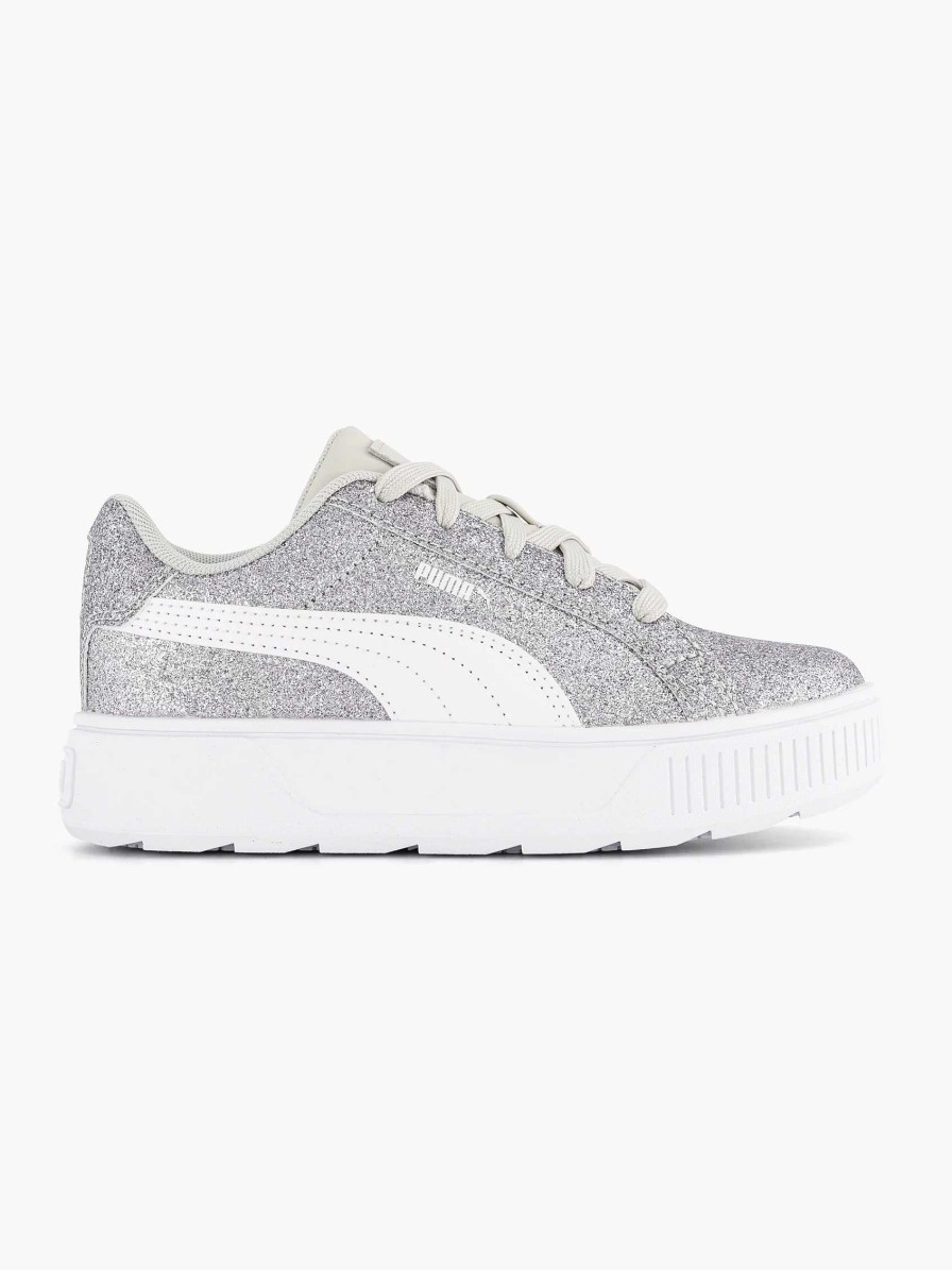 Boys' Shoes | Puma Silver Karmen Glitz Ps Glitter