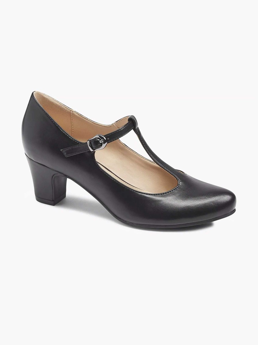 High Heels | Graceland Black Pump Buckle