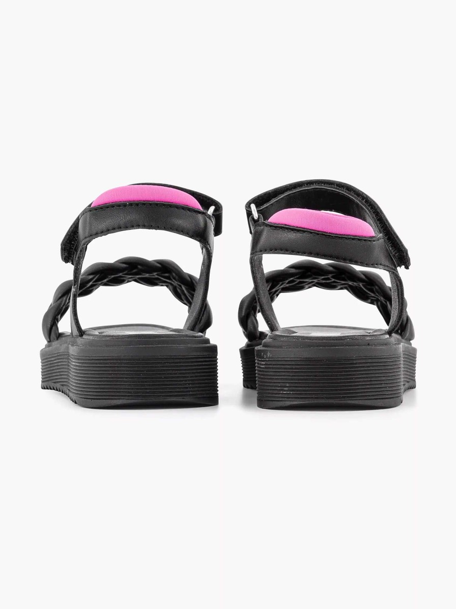 Boys' Shoes | Oxmox Black Sandal Braided