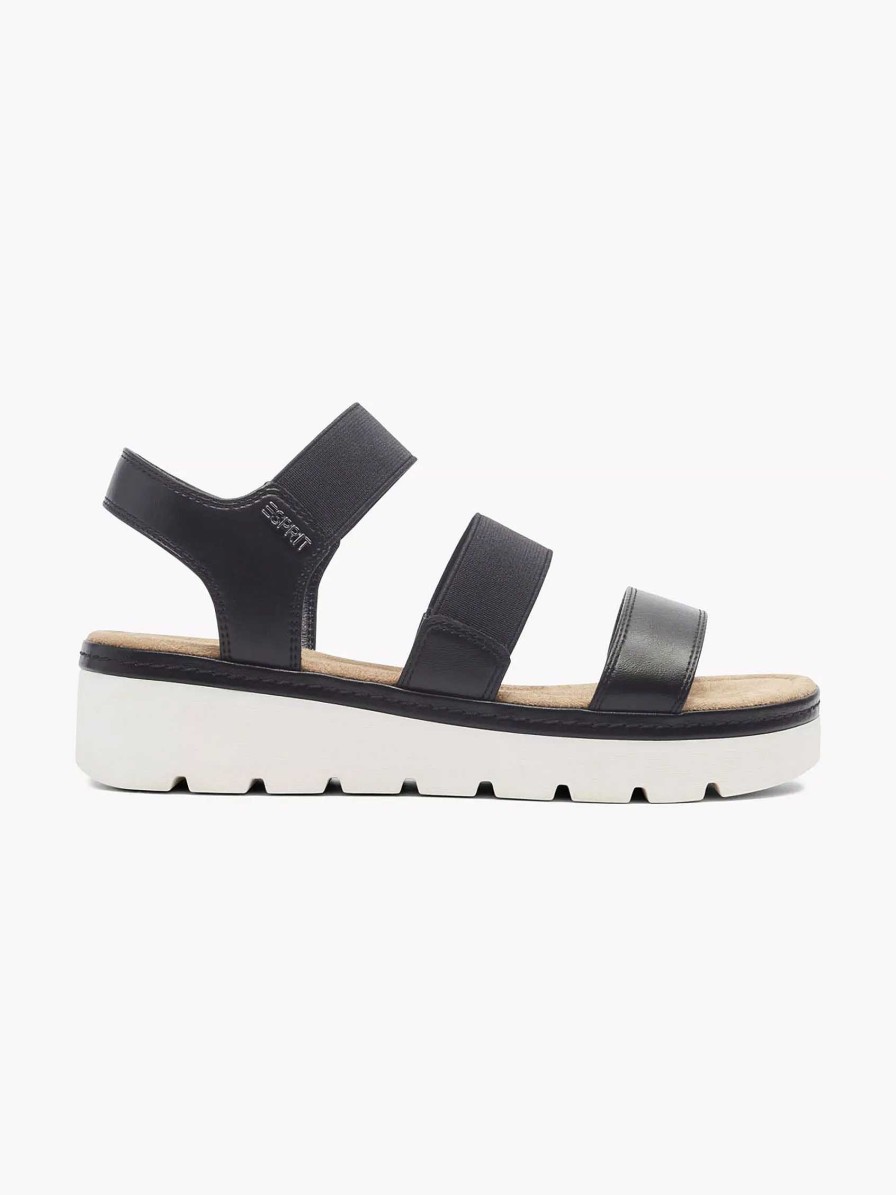 Sandals | Esprit Black Sandal Elastic