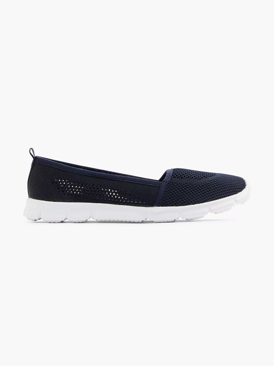 Loafers | Graceland Navy Blue Memory Foam Slip-On