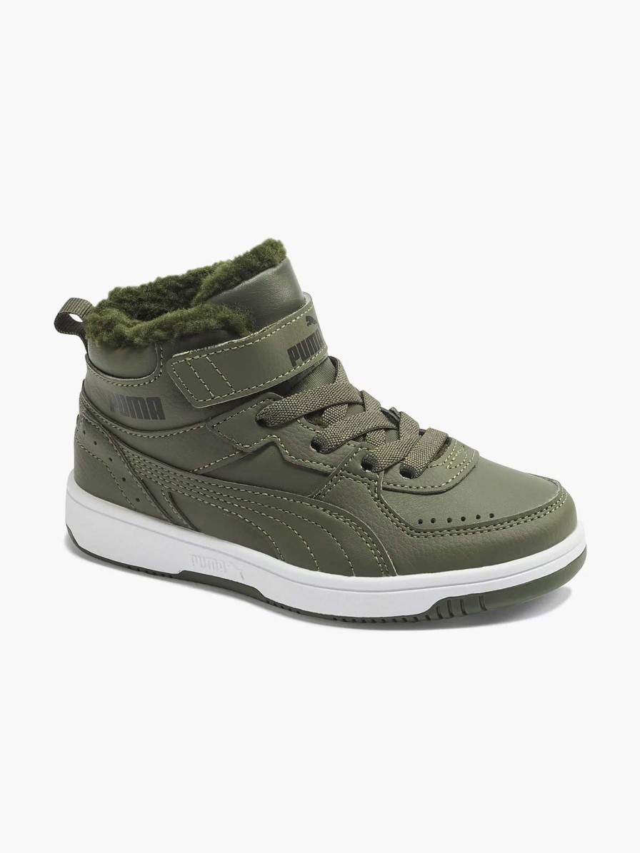 Boys' Shoes | Puma Green Rebound Joy Fur Ps