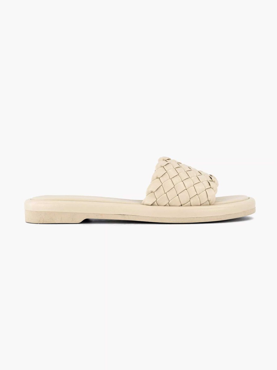 Flip Flops | Graceland Beige Slipper Braided