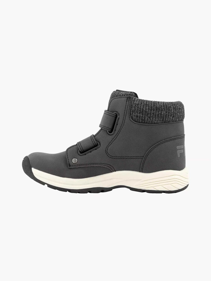 Boys' Shoes | FILA Dark Gray Boot Velcro