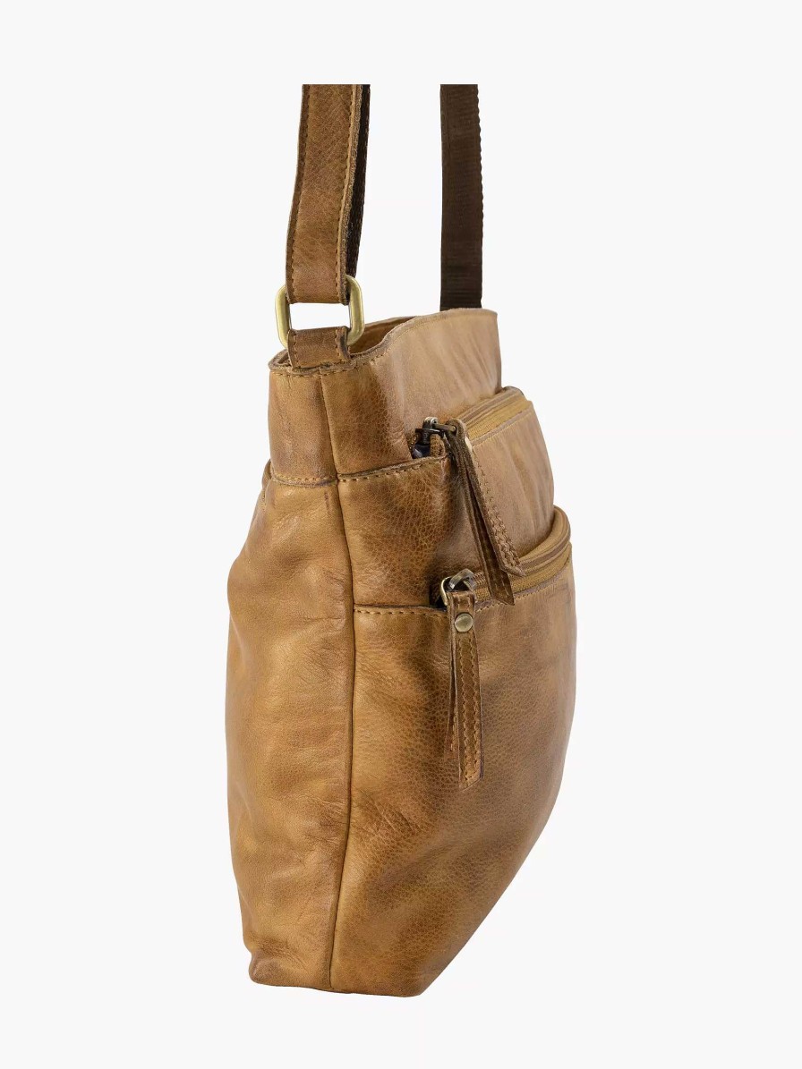 Online Exclusive Accessories | 5th Avenue Brown Leather Shoulder Bag