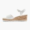 Sandals | Graceland White Sandalette Wedge Heel