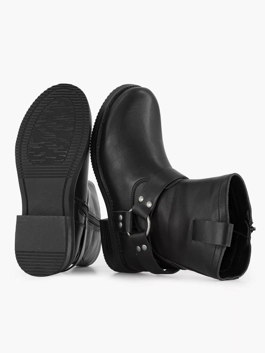 Baby Shoes | Oxmox Black Ankle Boots