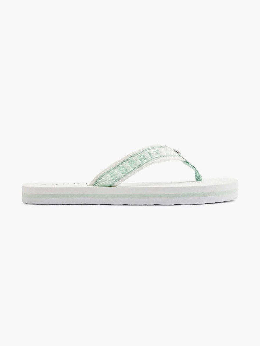 Sandals | Esprit Mint Green Flip-Flops