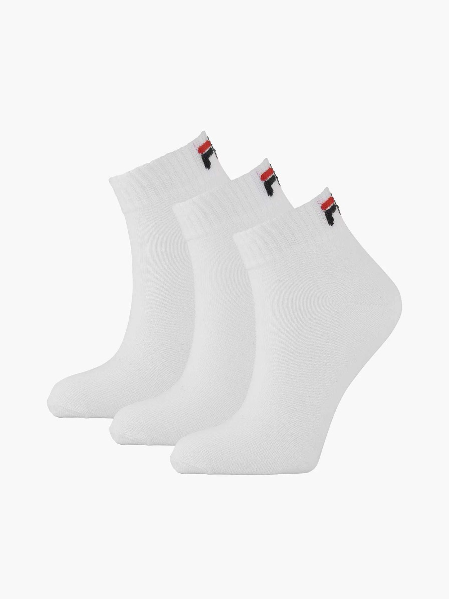 Socks | FILA White Lifestyle 3 Pack Size 39-46