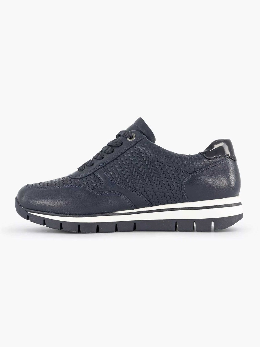 Sneakers | Medicus Dark Blue Leather Comfort Sneaker