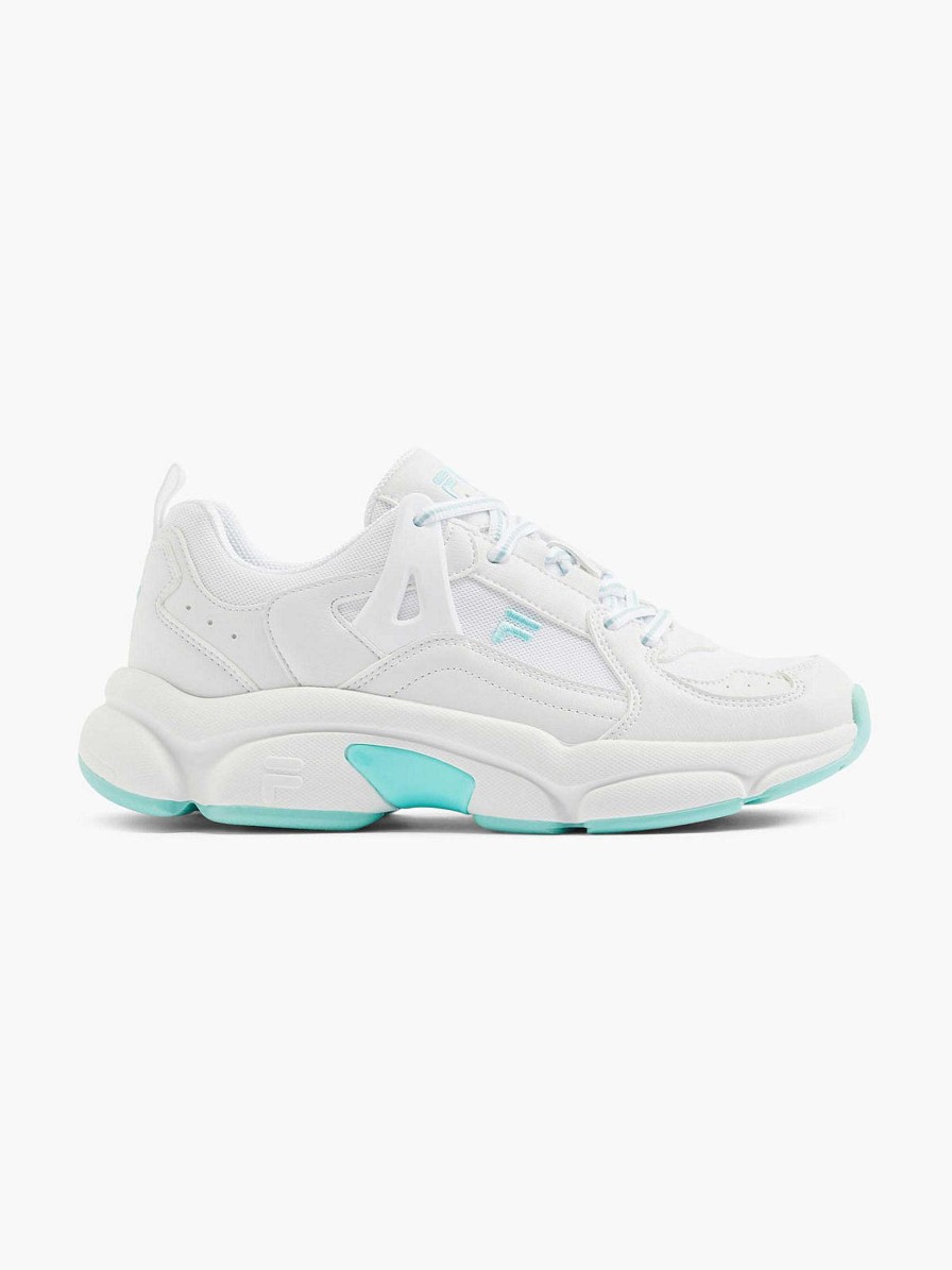 Sneakers | FILA White Chunky Sneaker Turquoise Sole