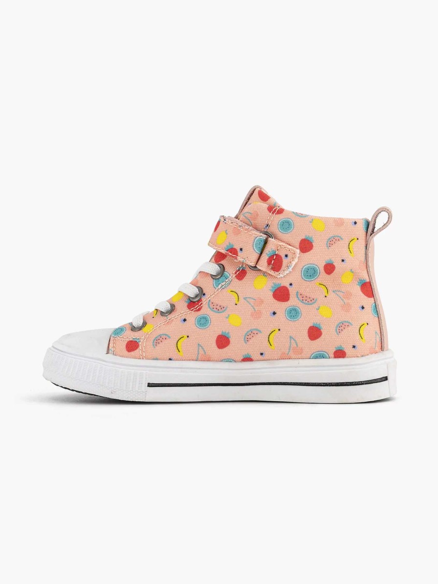 Boys' Shoes | Graceland Pink High Canvas Sneaker Fruit