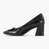 Pumps | Graceland Black Lacquer Pump Decorative Buckle