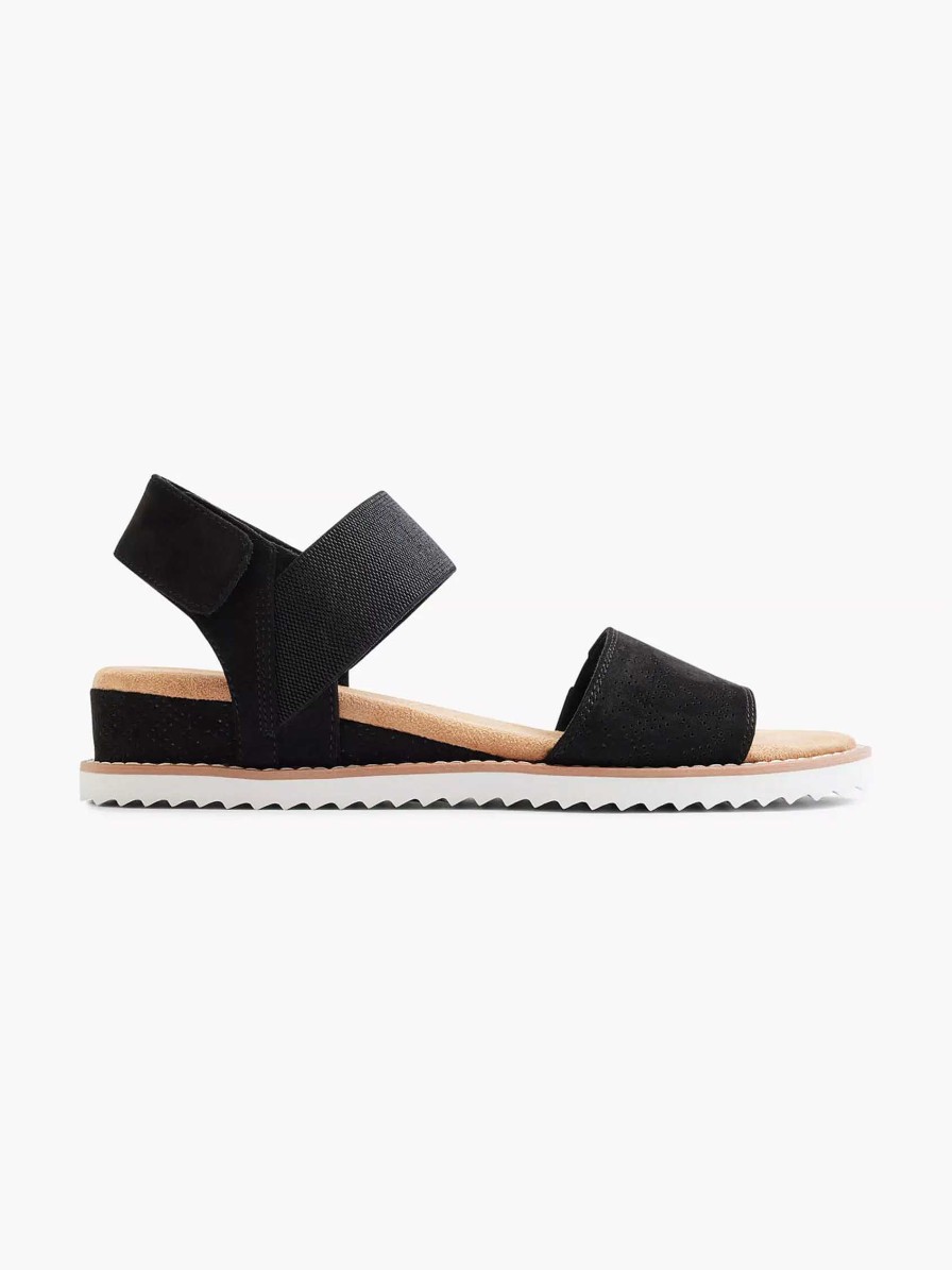 Sandals | Skechers Black Sandal Desert Kiss