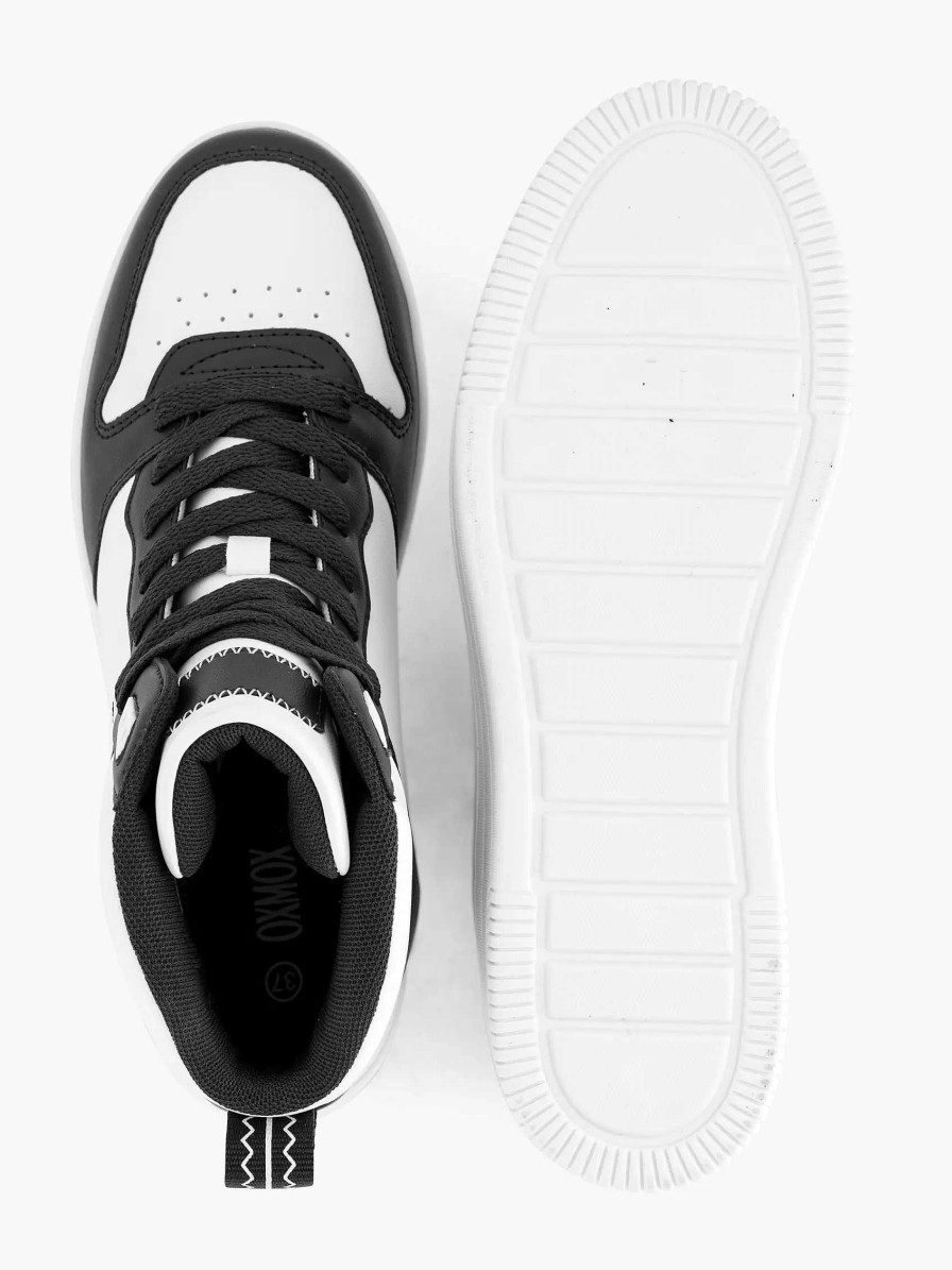 Sneakers | Oxmox Black White High Sneaker