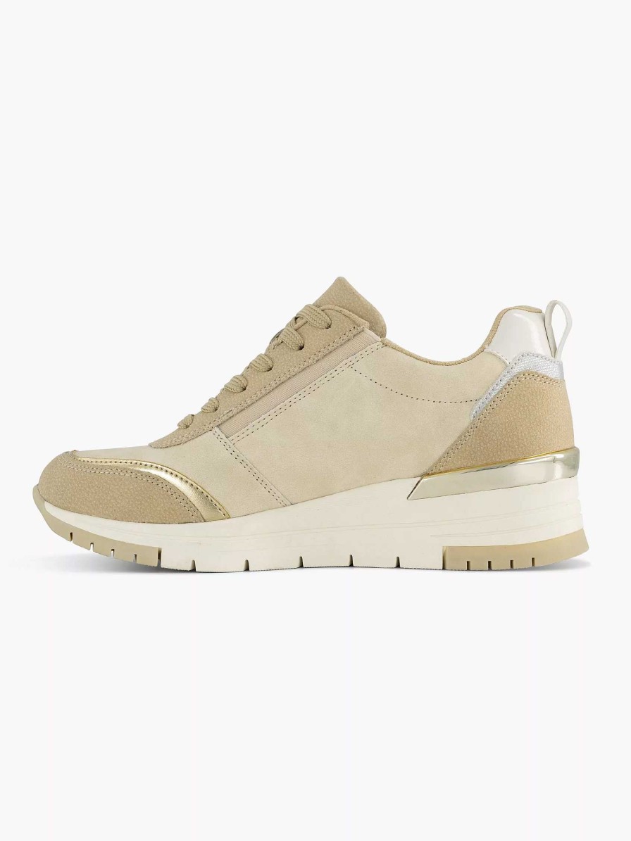 Comfort Shoes | Easy Street Beige Sneaker