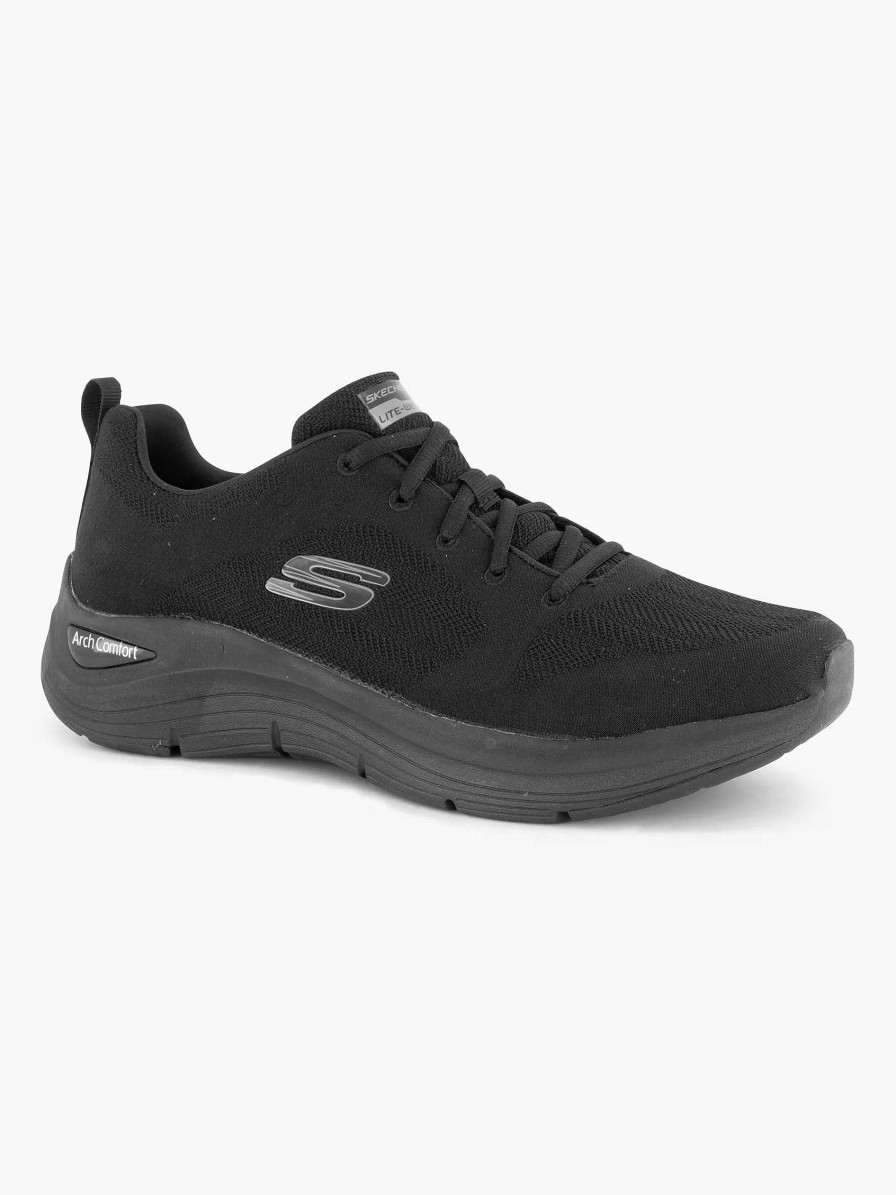 Sneakers | Skechers Black Arch Comfort Deep Breath