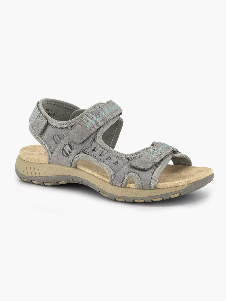 Comfort Shoes | Easy Street Gray Comfort Sandal