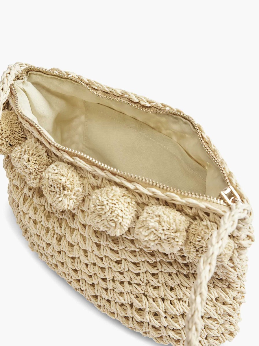 Online Exclusive Accessories | Graceland Beige Wicker Shoulder Bag