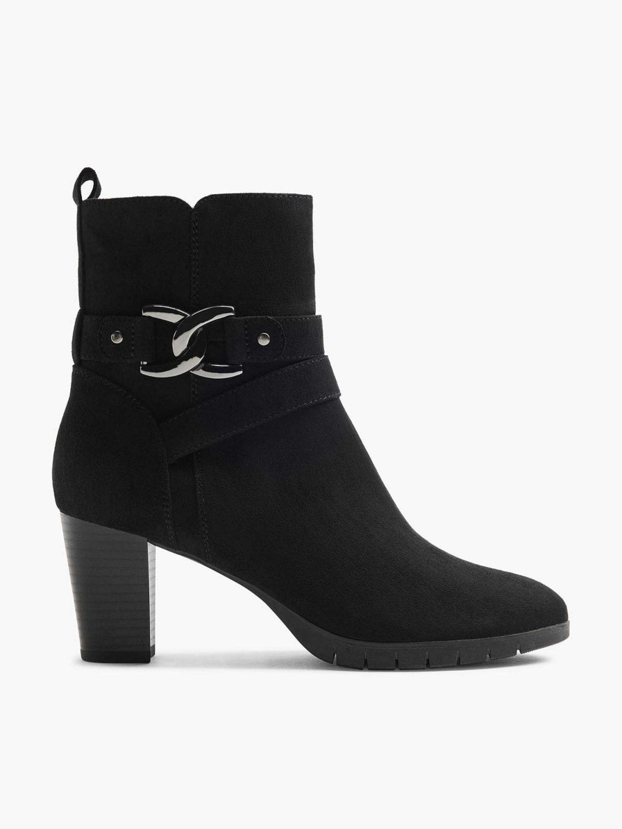 Ankle Boots & Boots | Graceland Black Ankle Boot Decorative Chain