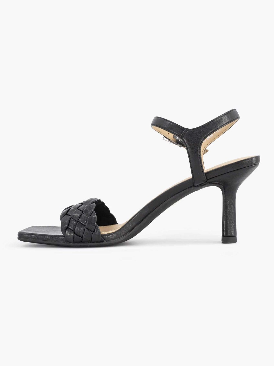 Sandals | Graceland Black Sandalette Braided