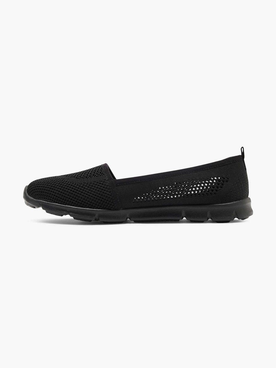 Loafers | Graceland Black Slip-On Memory Foam