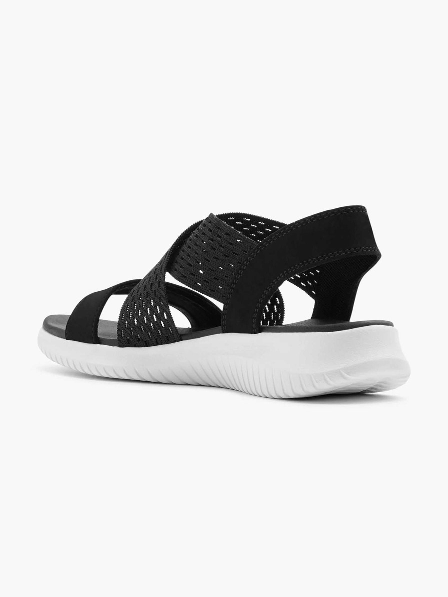 Sandals | Skechers Black Sandals Neon Star