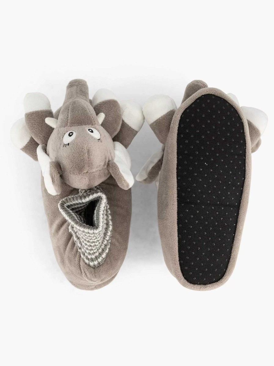 Boys' Shoes | Bobbi-Shoes Gray Slipper Elephant