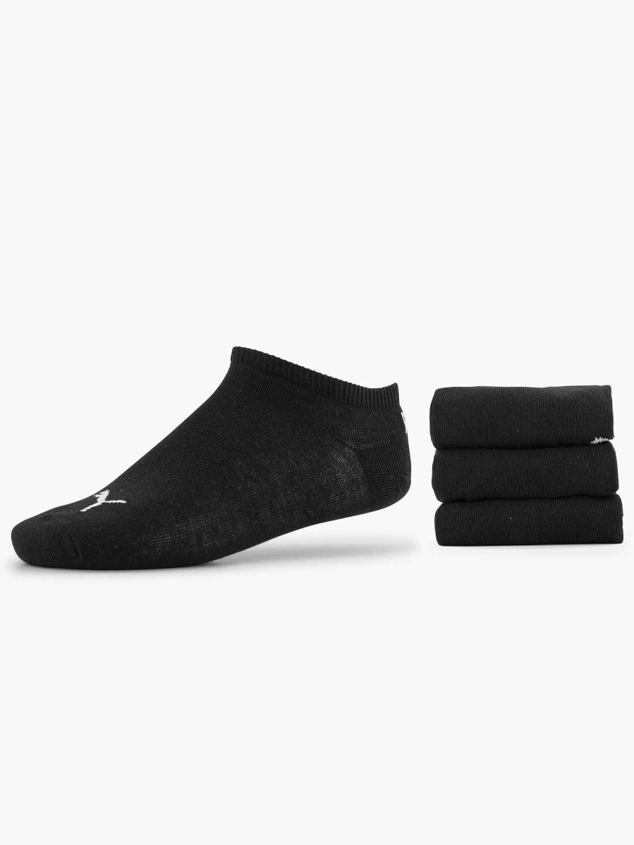 Socks | Puma Black Puma Sneaker Plain 3 Pack 35-38