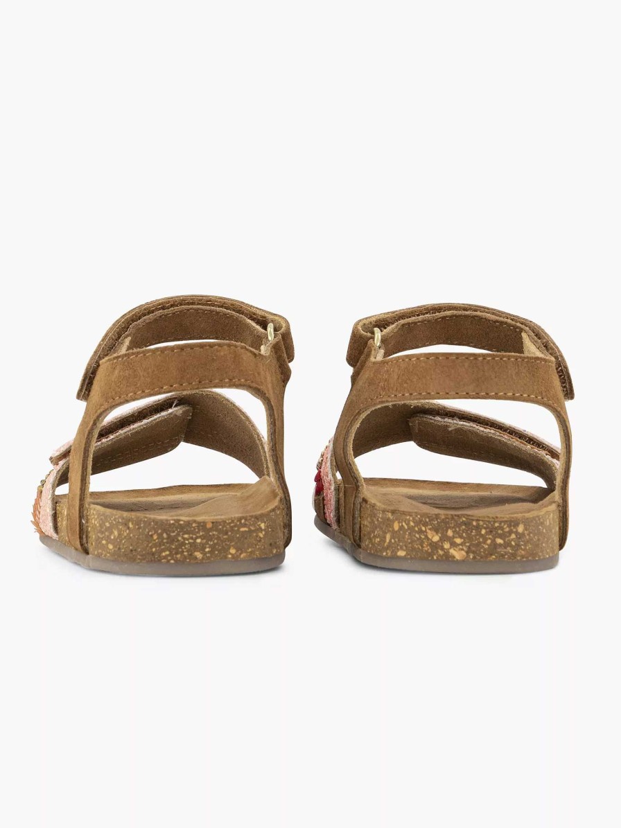 Boys' Shoes | Limelight girl Brown Leather Sandal Beads