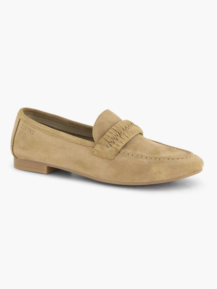 Loafers | Esprit Beige Leather Loafer