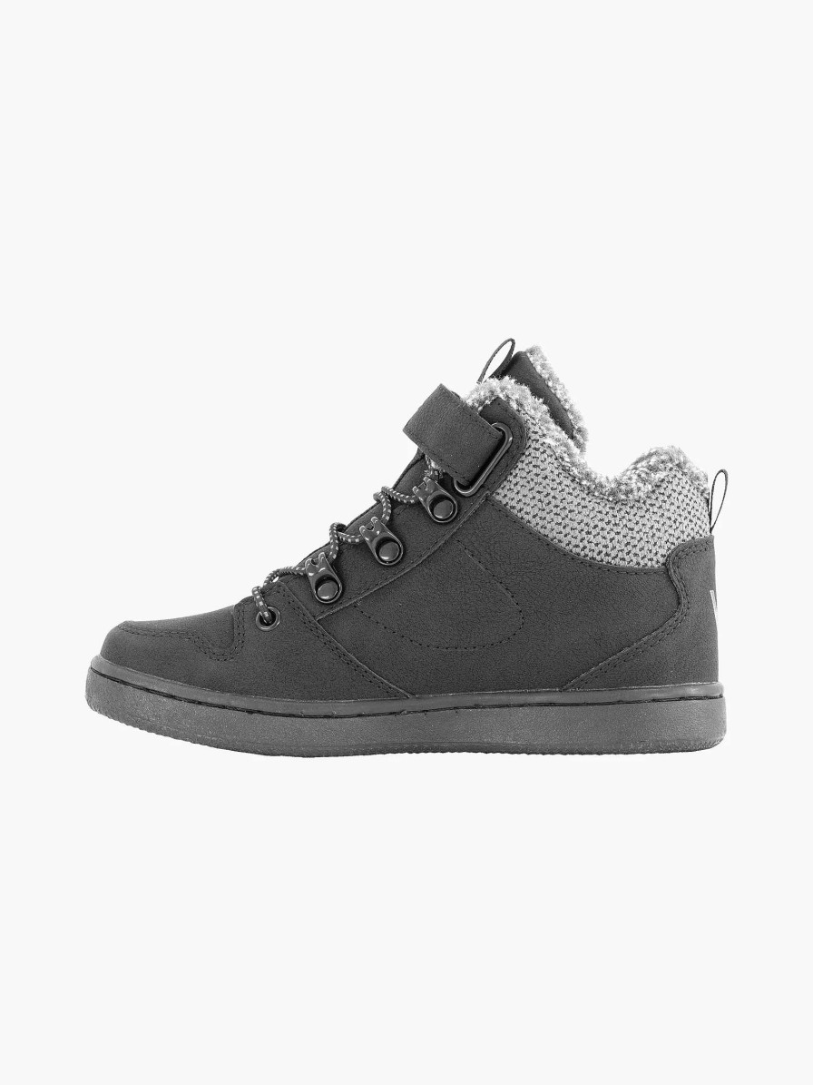 Boys' Shoes | Vty Black Sneaker Lined