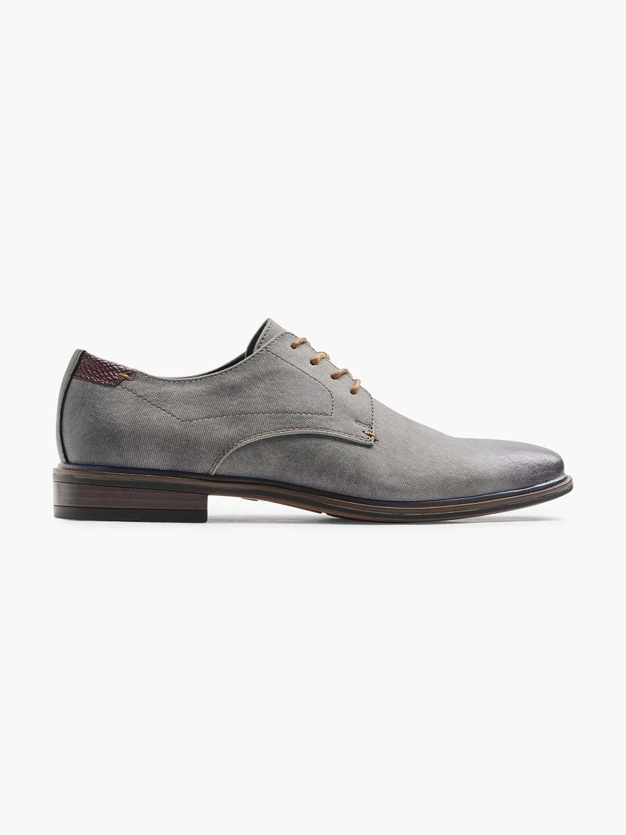 Dress Shoes | AM SHOE Gray Lace-Up Shoe