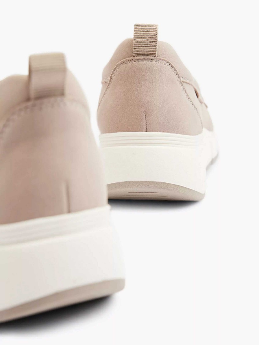 Comfort Shoes | Medicus Taupe Leather Comfort Slip-On