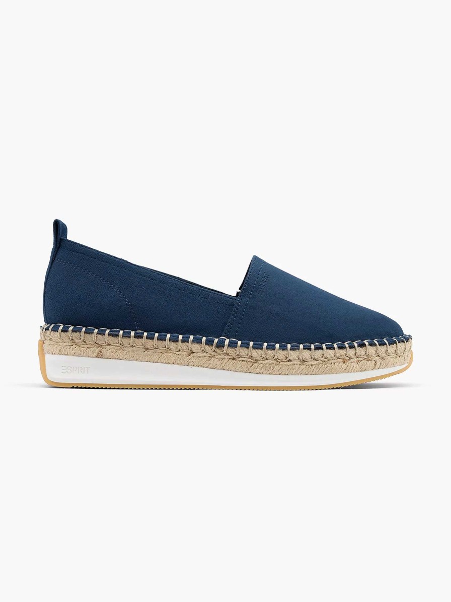 Loafers | Esprit Blue Platform Espadrille