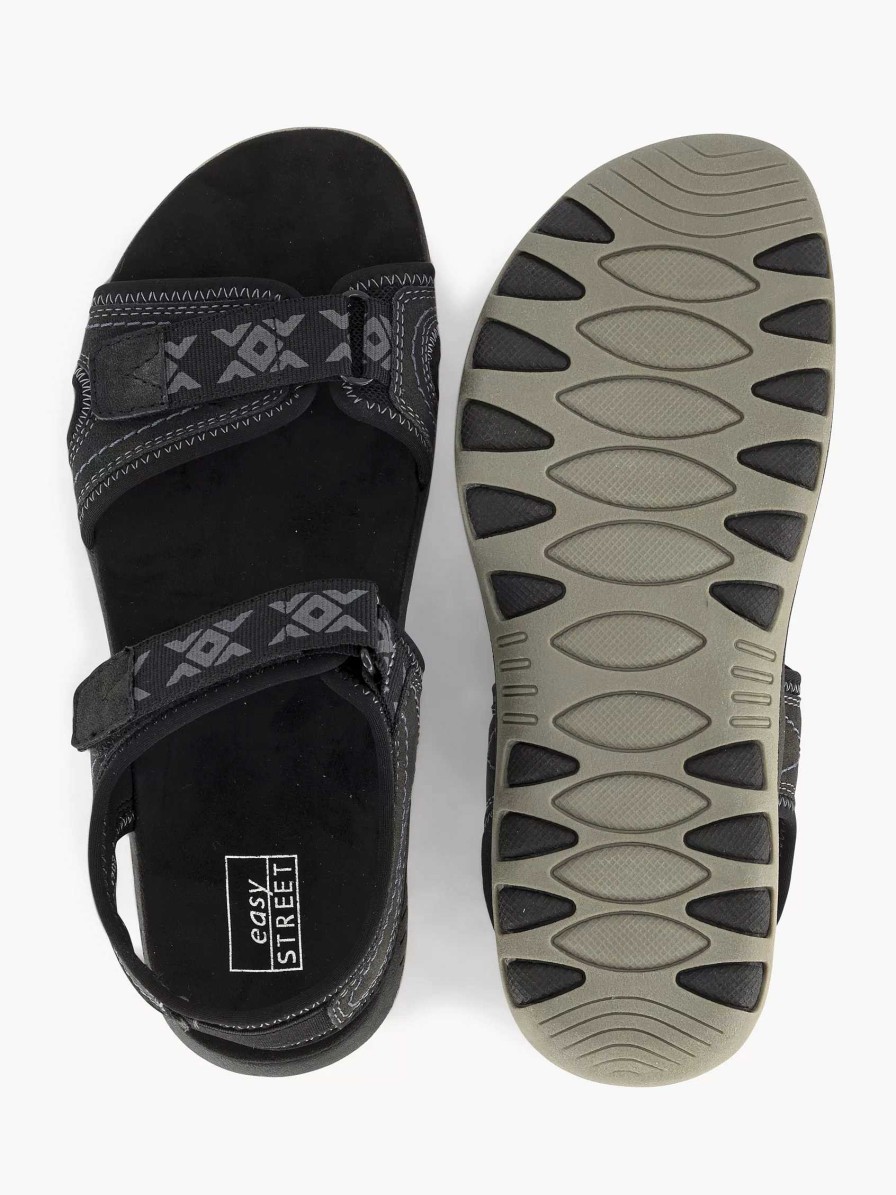 Comfort Shoes | Easy Street Black Comfort Sandal