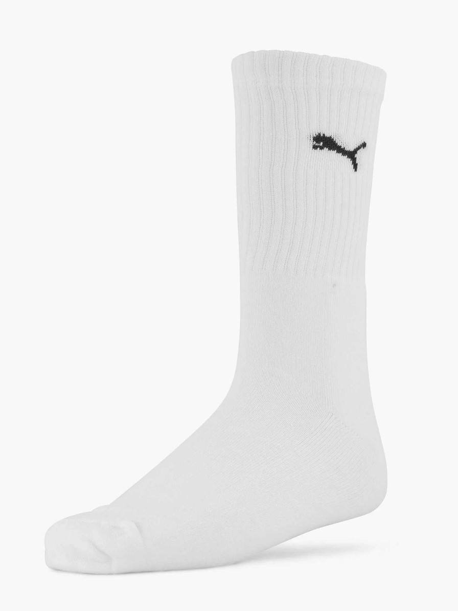 Socks | Puma White Puma Crew 2 Pack 39-42