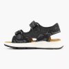 Boys' Shoes | Vty Black Sandal Print