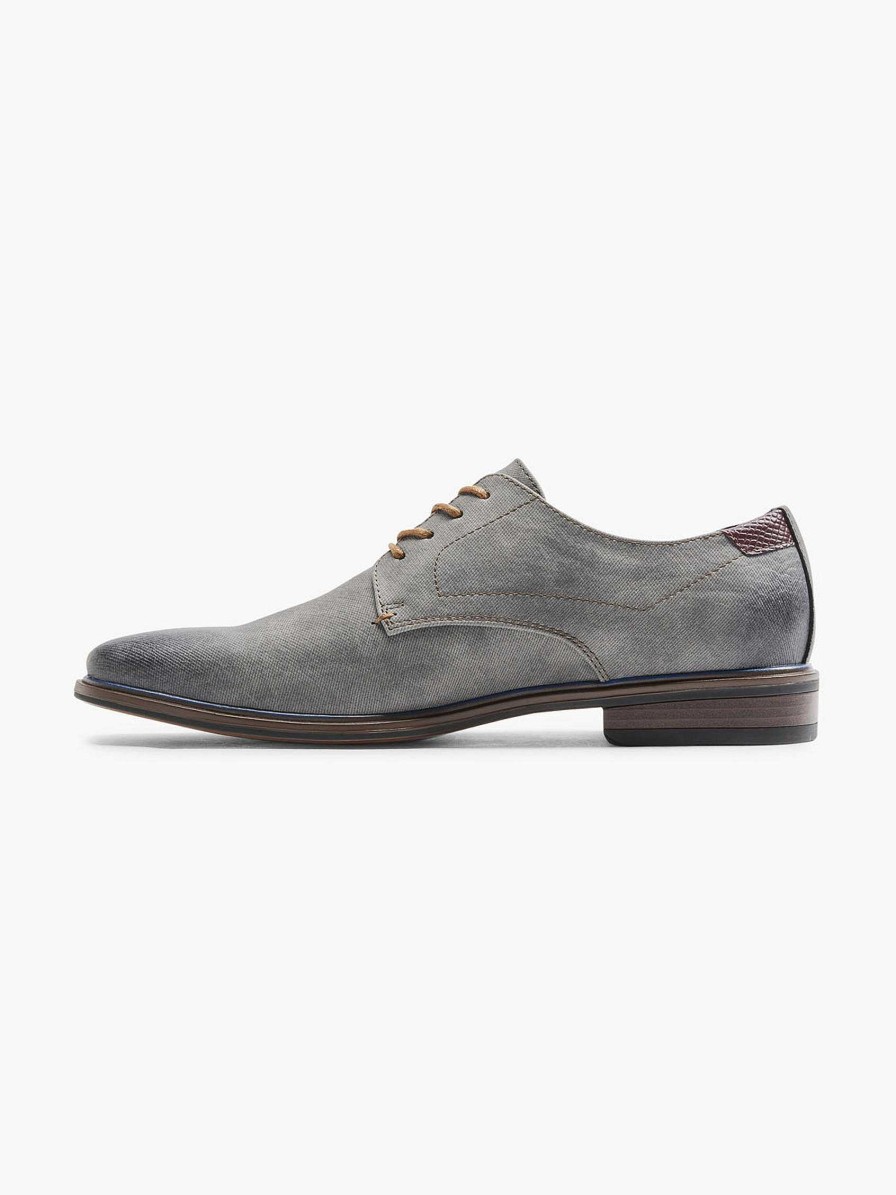 Dress Shoes | AM SHOE Gray Lace-Up Shoe